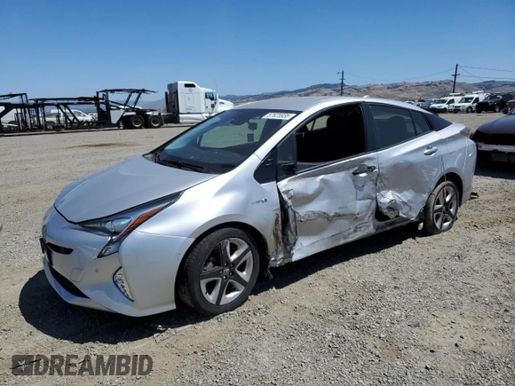 2018 Toyota Prius Two z VIN JTDKARFU3J3550801, wystawiony jako Copart lot #57625935 z przebiegiem 48 502 mil mil oraz Szkoda całkowita • Salvage title. Historia ofert i sprzedaży dostępna na DreamBid. Obrazek 1.