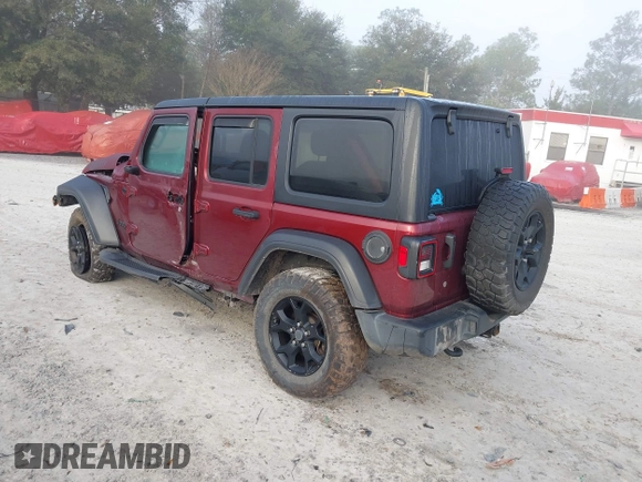 2021 Jeep Wrangler Unlimited Willys with VIN 1C4HJXDN6MW815448, listed as a IAAI auction lot 41459304 with 52,474 mi miles and . Bid and sale history available at DreamBid. Image 3.