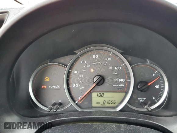 2012 Toyota Yaris L with VIN JTDJTUD30CD507484, listed as a Copart auction lot 53858105 with 81,656 mi miles and Salvage Title. Bid and sale history available at carsss.com. Image 9.