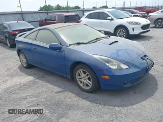 2001 Toyota Celica GT with VIN JTDDR32T810098020, listed as a IAAI auction lot 42133208 with 233,085 mi miles. Bid and sale history available at carsss.com. Image 1.