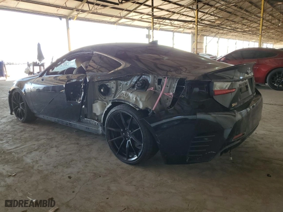 2015 Lexus RC 350 with VIN JTHHE5BC1F5008725, listed as a Copart auction lot 72720024 with 113,460 mi miles and Salvage Title. Bid and sale history available at carsss.com. Image 2.