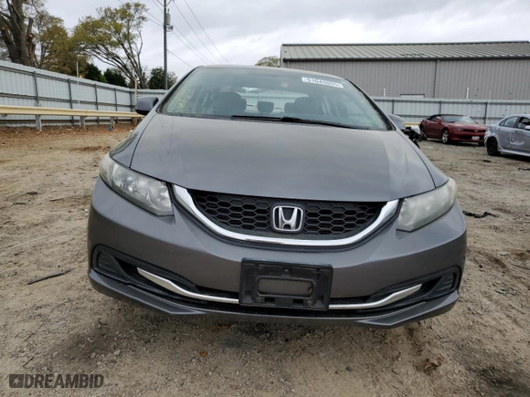 2013 Honda Civic Sdn LX with VIN 19XFB2F55DE243092, listed as a Copart auction lot 51649095 with 64,888 mi miles and Salvage Title. Bid and sale history available at carsss.com. Image 5.