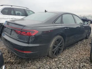 2024 Audi A8 with VIN WAULDAF82RN000941, listed as a Copart auction lot 78061823 with 487 mi miles and Salvage Title. Bid and sale history available at carsss.com. Image 3.