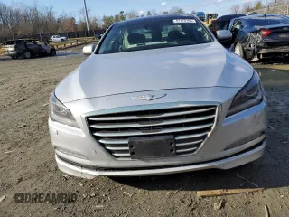 2017 Genesis G80 3.8L with VIN KMHGN4JE2HU211363, listed as a Copart auction lot 47170105 with 142,800 mi miles and Salvage Title. Bid and sale history available at carsss.com. Image 5.