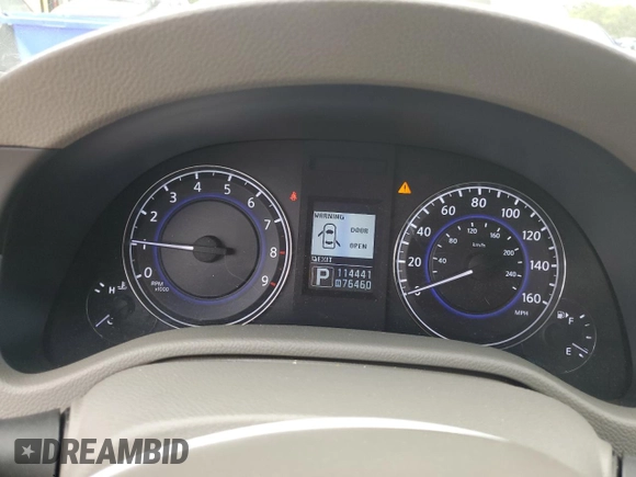 2011 Infiniti G37 Journey with VIN JN1CV6AP9BM507118, listed as a Copart auction lot 72356254 with 114,441 mi miles and Salvage Title. Bid and sale history available at DreamBid. Image 9.