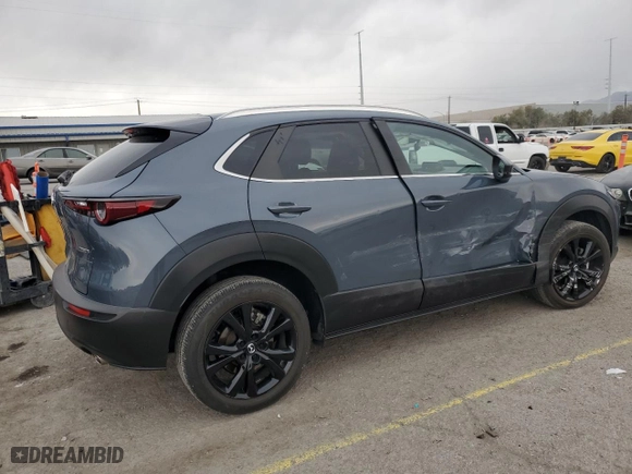 2023 Mazda CX-30 2.5 S Carbon Edition with VIN 3MVDMBCM8PM540489, listed as a Copart auction lot 48020265 with 22,169 mi miles and Salvage Title. Bid and sale history available at carsss.com. Image 3.