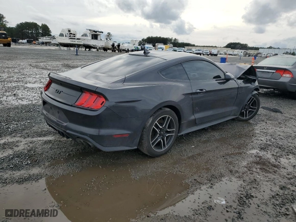 2022 Ford Mustang GT with VIN 1FA6P8CF1N5136952, listed as a Copart auction lot 53072855 with 71,665 mi miles and Salvage Title. Bid and sale history available at carsss.com. Image 3.