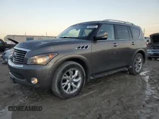 2013 Infiniti QX56 with VIN JN8AZ2NE5D9042275, listed as a Copart auction lot 78500824 with 210,346 mi miles and Salvage Title. Bid and sale history available at carsss.com. Image 1.