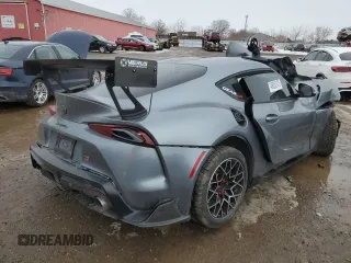 2021 Toyota GR Supra 3.0 with VIN WZ1DB0C02MW036414, listed as a Copart auction lot 46952475 with 0 mi miles and Non Repairable. Bid and sale history available at carsss.com. Image 3.