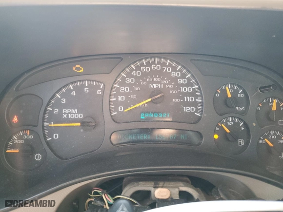 2005 GMC Sierra 1500HD SLT with VIN 1GTGK13U75F825082, listed as a Copart auction lot 48814305 with 156,787 mi miles and Salvage Title. Bid and sale history available at carsss.com. Image 9.