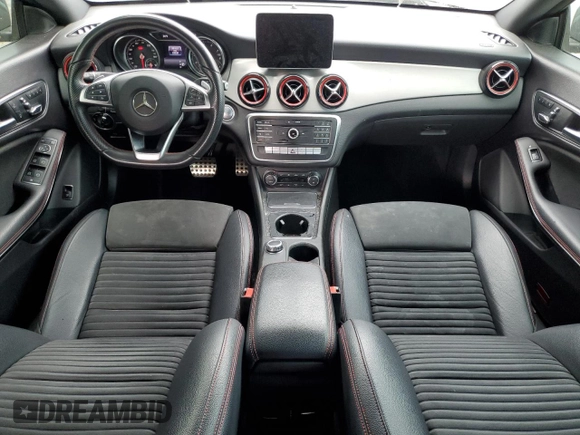 2018 Mercedes-Benz CLA 250 with VIN WDDSJ4EB0JN680225, listed as a Copart auction lot 43581334 with 53,538 mi miles and . Bid and sale history available at DreamBid. Image 8.