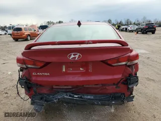 2017 Hyundai Elantra SE with VIN KMHD84LFXHU409298, listed as a Copart auction lot 88485135 with 73,457 mi miles and Salvage Title. Bid and sale history available at carsss.com. Image 6.