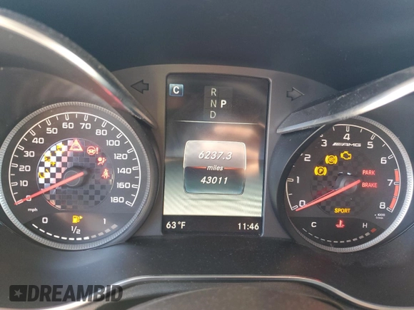 2019 Mercedes-Benz GLC with VIN WDC0J6EB0KF609884, listed as a Copart auction lot 46167775 with 43,011 mi miles and Salvage Title. Bid and sale history available at carsss.com. Image 9.