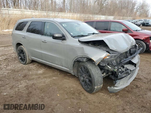 2020 Dodge Durango SXT Plus with VIN 1C4RDJAG2LC282402, listed as a Copart auction lot 46500665 with 42,029 mi miles and Salvage Title. Bid and sale history available at DreamBid. Image 4.