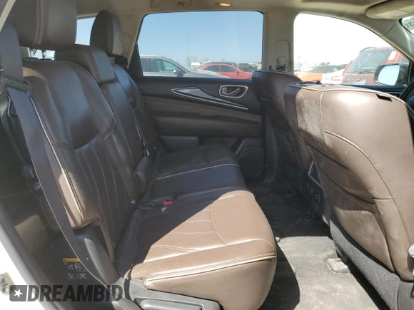 2017 Infiniti QX60 with VIN 5N1DL0MM1HC521627, listed as a Copart auction lot 48696865 with 122,309 mi miles and Salvage Title. Bid and sale history available at carsss.com. Image 10.