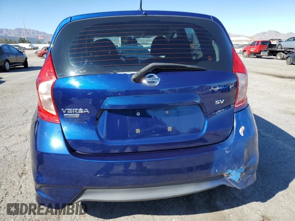 2017 Nissan Note SV with VIN 3N1CE2CP9HL365989, listed as a Copart auction lot 50433005 with Not Provided miles and Salvage Title. Bid and sale history available at DreamBid. Image 6.