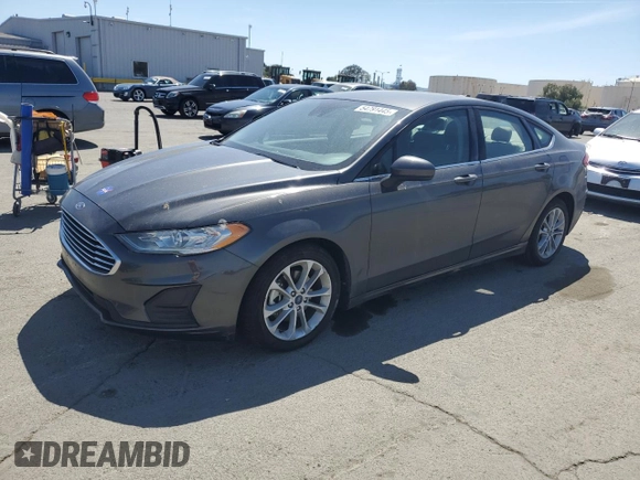 2020 Ford Fusion SE z VIN 3FA6P0LU0LR190090, wystawiony jako Copart lot #54791445 z przebiegiem 166 563 mil mil oraz Szkoda całkowita • Salvage title. Historia ofert i sprzedaży dostępna na DreamBid. Obrazek 1.
