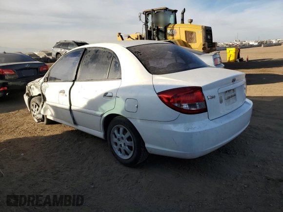 2003 Kia Rio with VIN KNADC125336223641, listed as a Copart auction lot 86651574 with 181,671 mi miles and Salvage Title. Bid and sale history available at carsss.com. Image 2.