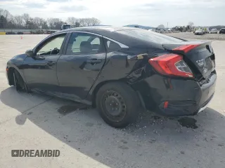 2019 Honda Civic LX with VIN 19XFC2F6XKE010537, listed as a Copart auction lot 51139255 with 117,859 mi miles and Salvage Title. Bid and sale history available at DreamBid. Image 2.
