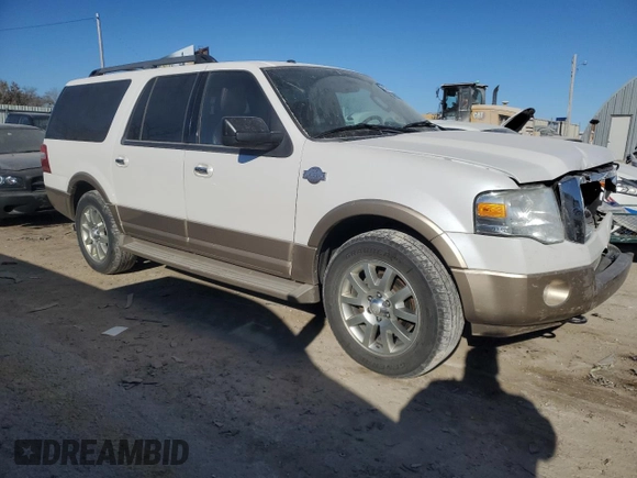 2011 Ford Expedition EL XLT with VIN 1FMJK1J50BEF11109, listed as a Copart auction lot 83397834 with 225,509 mi miles and Salvage Title. Bid and sale history available at carsss.com. Image 4.