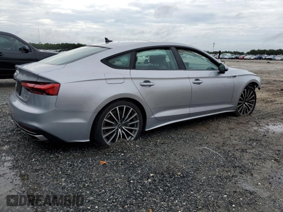 2022 Audi A5 Sportback Premium Plus with VIN WAUCBCF5XNA004812, listed as a Copart auction lot 59077583 with 18,856 mi miles. Bid and sale history available at carsss.com. Image 3.