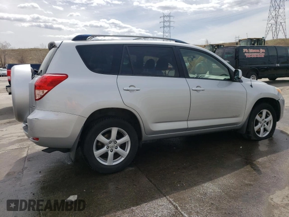 2008 Toyota RAV4 Ltd with VIN JTMBK31V886037269, listed as a Copart auction lot 52190385 with 100,831 mi miles and Salvage Title. Bid and sale history available at carsss.com. Image 3.