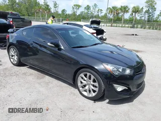 2013 Hyundai Genesis Coupe Grand Touring with VIN KMHHU6KJ4DU084544, listed as a IAAI auction lot 42392452 with 58,916 mi miles and . Bid and sale history available at DreamBid. Image 1.