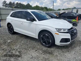 2020 Audi SQ5 Premium Plus with VIN WA1B4AFY3L2056419, listed as a Copart auction lot 55294295 with 51,490 mi miles and Salvage title. Bid and sale history available at DreamBid. Image 4.