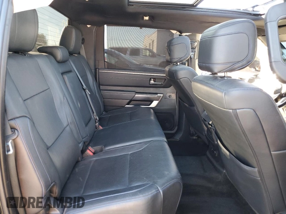 2023 Toyota Tundra Platinum with VIN 5TFNA5DB3PX084778, listed as a Copart auction lot 87190314 with 19,051 mi miles and Salvage title. Bid and sale history available at DreamBid. Image 10.