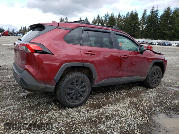 2021 Toyota RAV4 LE with VIN 2T3G1RFVXMW152811, listed as a Copart auction lot 45345095 with 66,871 mi miles and Salvage Title. Bid and sale history available at carsss.com. Image 3.