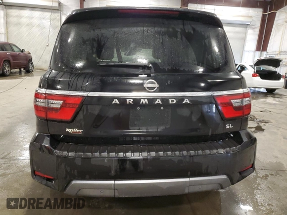 2021 Nissan Armada SL with VIN JN8AY2BB9M9795028, listed as a Copart auction lot 46712335 with 91,992 mi miles and Clean Title. Bid and sale history available at carsss.com. Image 6.