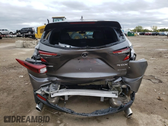 2023 Acura RDX w/A-Spec Advance Package with VIN 5J8TC2H83PL003754, listed as a Copart auction lot 72436684 with 35,576 mi miles and Salvage Title. Bid and sale history available at carsss.com. Image 6.