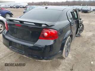2014 Dodge Avenger SE with VIN 1C3CDZAB1EN189214, listed as a IAAI auction lot 41455776 with 1 mi miles. Bid and sale history available at carsss.com. Image 4.