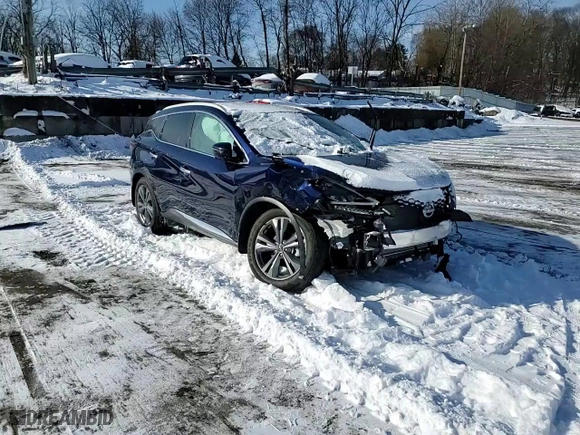 2023 Nissan Murano Platinum with VIN 5N1AZ2DSXPC109457, listed as a Copart auction lot 89325045 with 7,685 mi miles and Salvage Title. Bid and sale history available at carsss.com. Image 10.