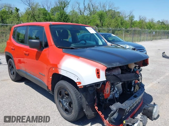 2018 Jeep Renegade Sport with VIN ZACCJAAB6JPG96519, listed as a IAAI auction lot 41948150 with 74,245 mi miles and . Bid and sale history available at DreamBid. Image 1.
