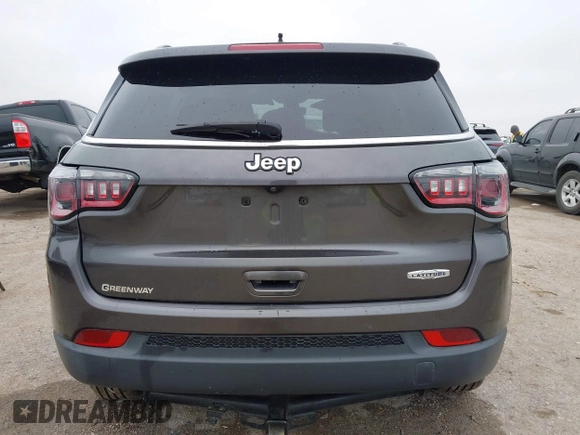 2018 Jeep Compass Latitude with VIN 3C4NJCBB4JT193275, listed as a IAAI auction lot 41491499 with 132,546 mi miles. Bid and sale history available at carsss.com. Image 16.