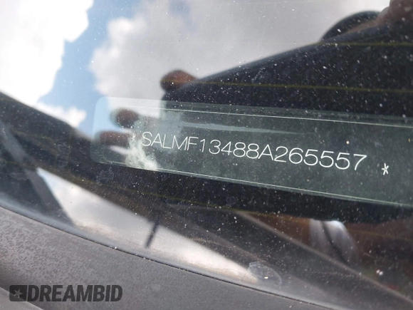 2008 Land Rover Range Rover SC with VIN SALMF13488A265557, listed as a IAAI auction lot 42727299 with 255,219 mi miles and . Bid and sale history available at DreamBid. Image 9.