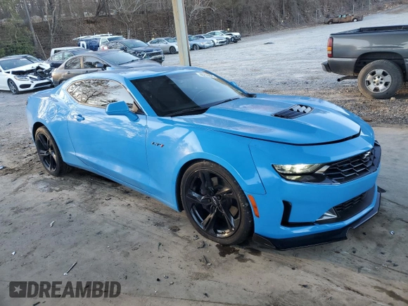 2022 Chevrolet Camaro LT1 with VIN 1G1FF1R75N0125347, listed as a Copart auction lot 46299835 with 35,875 mi miles and Salvage Title. Bid and sale history available at carsss.com. Image 4.