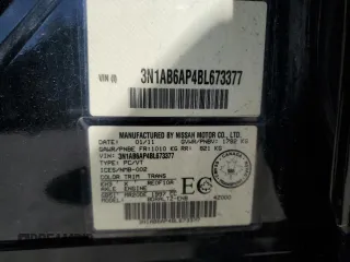 2011 Nissan Sentra 2.0 with VIN 3N1AB6AP4BL673377, listed as a Copart auction lot 57334245 with 122,586 mi miles and Clean title. Bid and sale history available at DreamBid. Image 13.