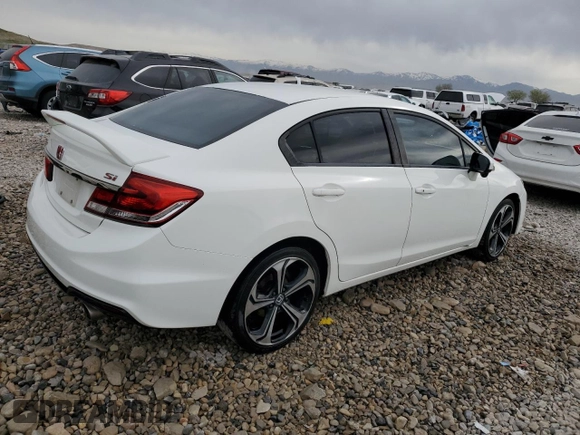 2015 Honda Civic Sedan Si with VIN 2HGFB6E59FH703954, listed as a Copart auction lot 52903315 with 125,947 mi miles and Salvage Title. Bid and sale history available at carsss.com. Image 3.