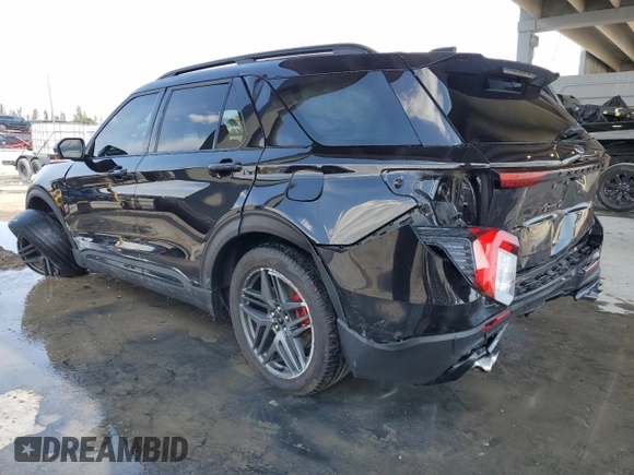 2025 Ford Explorer ST with VIN 1FMWK8GC4SGA22804, listed as a Copart auction lot 49159385 with 7,554 mi miles and Salvage Title. Bid and sale history available at carsss.com. Image 2.