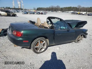 2001 Mazda MX-5 Miata with VIN JM1NB353610206039, listed as a Copart auction lot 46956705 with Not Provided miles and Salvage Title. Bid and sale history available at DreamBid. Image 3.