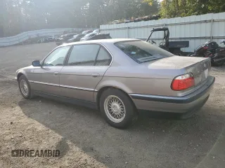 1998 BMW 7 Series 740il with VIN WBAGJ8328WDM22149, listed as a Copart auction lot 71931834 with 200,382 mi miles and Clean Title. Bid and sale history available at carsss.com. Image 2.