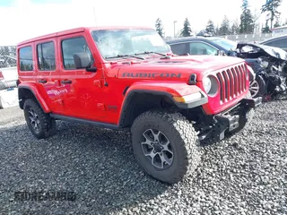 2021 Jeep Wrangler Unlimited Rubicon with VIN 1C4HJXFG2MW870560, listed as a IAAI auction lot 41788600 with 50,385 mi miles. Bid and sale history available at carsss.com. Image 1.