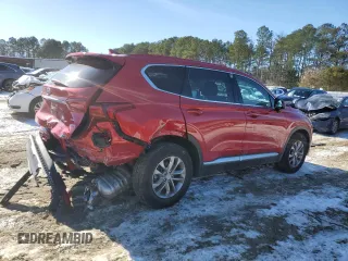 2020 Hyundai Santa Fe SEL with VIN 5NMS3CAD9LH279665, listed as a Copart auction lot 41448755 with 24,779 mi miles and Salvage Title. Bid and sale history available at carsss.com. Image 3.