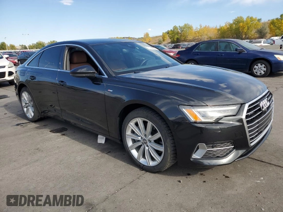 2020 Audi A6 Premium Plus with VIN WAUE8AF24LN078931, listed as a Copart auction lot 75768544 with 49,682 mi miles and Salvage Title. Bid and sale history available at carsss.com. Image 4.