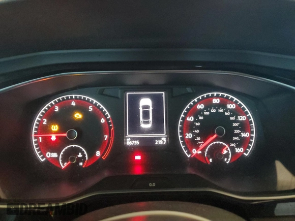 2020 Volkswagen Jetta S with VIN 3VWN57BU3LM087455, listed as a Copart auction lot 46086505 with 66,735 mi miles and Salvage title. Bid and sale history available at DreamBid. Image 9.