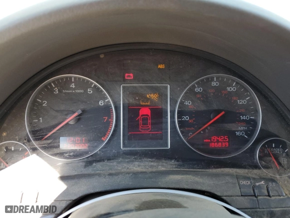2003 Audi A4 1.8T with VIN WAULC68E03A349744, listed as a Copart auction lot 70217214 with 186,839 mi miles and Salvage Title. Bid and sale history available at carsss.com. Image 9.