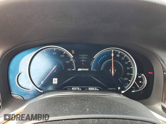 2018 BMW 7 Series 740e xDrive iPerformance with VIN WBA7J2C57JG938209, listed as a Copart auction lot 41841513 with 45,578 mi miles. Bid and sale history available at carsss.com. Image 9.