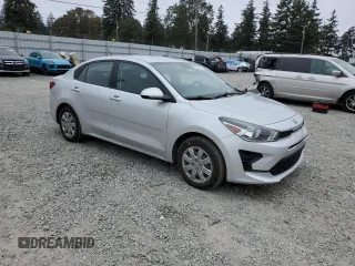 2021 Kia Rio LX with VIN 3KPA24AD7ME395704, listed as a Copart auction lot 70481794 with 0 mi miles and Salvage Title. Bid and sale history available at carsss.com. Image 4.